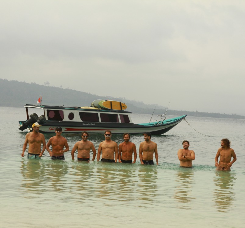 Les potes au mentawai